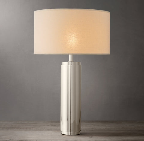Cylindrical Column Table Lamp