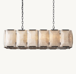 Harlow Crystal Rectangular Chandelier 74"