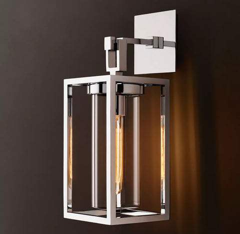 Pétrus Square Sconce | Luxury Brass & Glass Wall Light