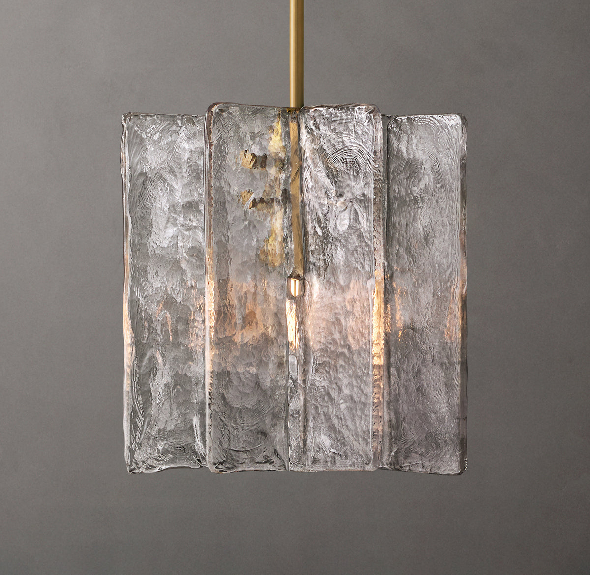 Lattice Clear Glass Pendant Light