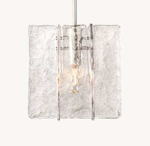 Lattice Clear Glass Pendant Light