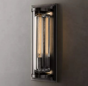 Savile Grand Round Sconce | Luxury Crystal & Brass LED Wall Light