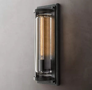 Savile Grand Round Sconce | Luxury Crystal & Brass LED Wall Light
