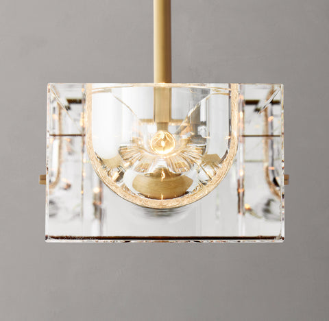 Savile 72" Brass & K9 Crystal Linear Chandelier | CIRC