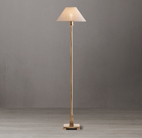 Petite Candlestick Linen Shade Buffet Lamp