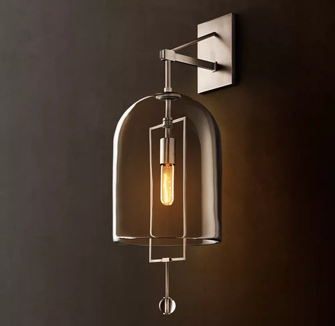 Fulcrum Grand Sconce | Luxury Hand-Blown Glass & Brass Wall Light