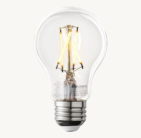A19 Amber E26 Filament LED Bulb 4.5W