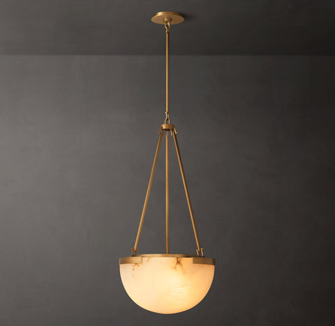 Melange Pendant Light – Brass & Alabaster Design