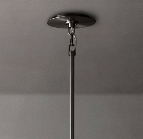 Opaline Pendant – Brass Glass Chandelier