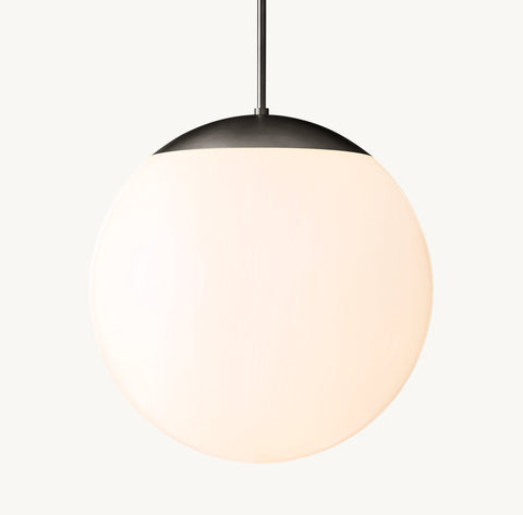 Opaline Pendant – Brass Glass Chandelier