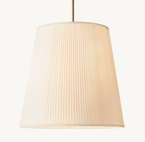 Reed Pleated Barrel Pendant – Silk Ceiling Light