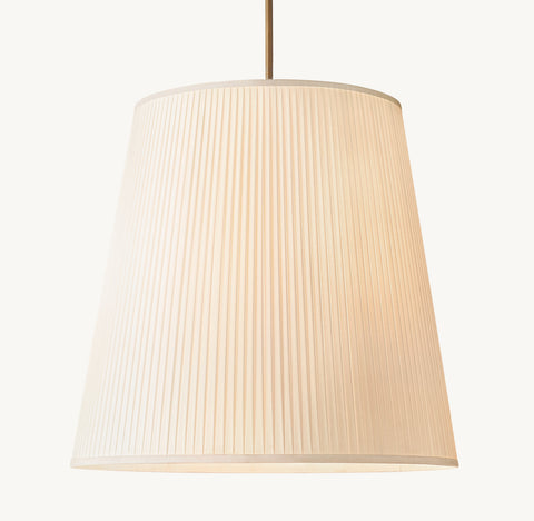 Reed Pleated Barrel Pendant – Silk Ceiling Light