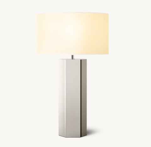 Sarezzo Metal Hexagonal Table Lamp