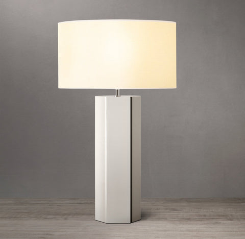 Sarezzo Metal Hexagonal Table Lamp