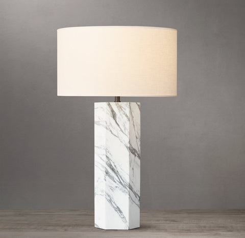 Sarezzo Hexagonal Table Lamp