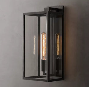 Beckman Sconce 28" | Luxury Brass & Glass Wall Light