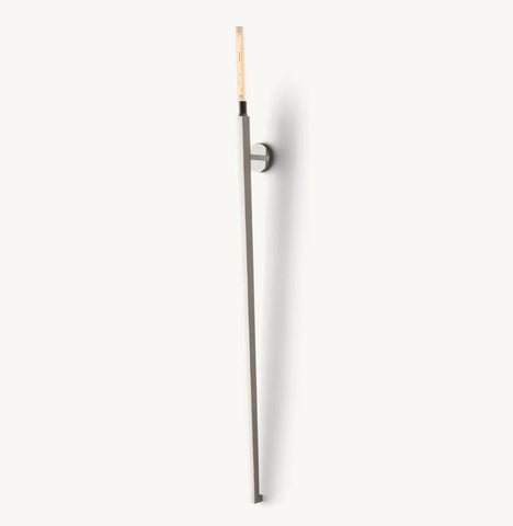 Cannele Torch Sconce | Luxury Brass & Glass Wall Light Indoor & Outdoor