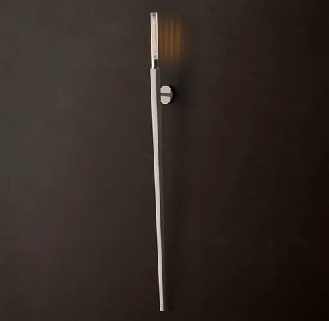 Cannele Torch Sconce | Luxury Brass & Glass Wall Light Indoor & Outdoor