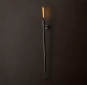 Cannele Torch Sconce | Luxury Brass & Glass Wall Light Indoor & Outdoor