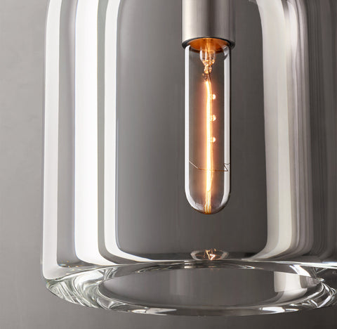 Botanist Cloche Pendant – Handcrafted Crystal Glass & Solid Brass Lighting