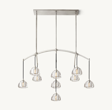 Hemisphere 54" Linear Chandelier | CIRC