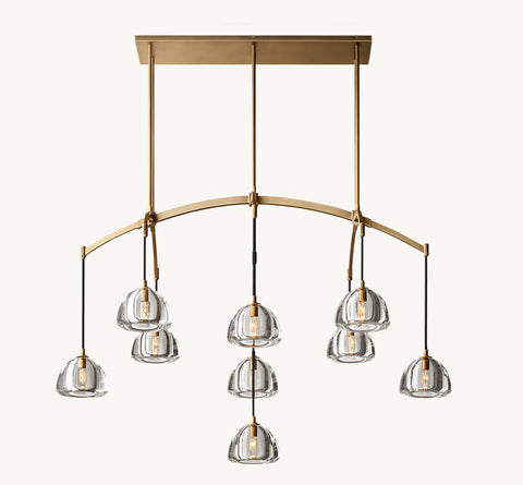 Hemisphere 54" Linear Chandelier | CIRC