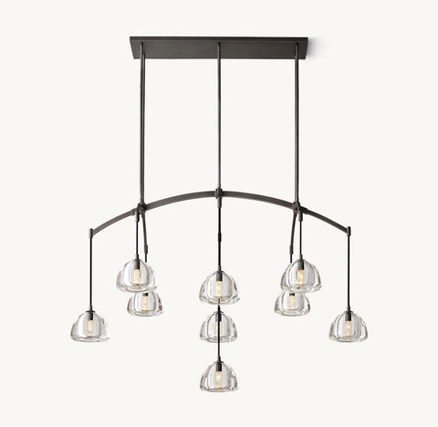Hemisphere 54" Linear Chandelier | CIRC
