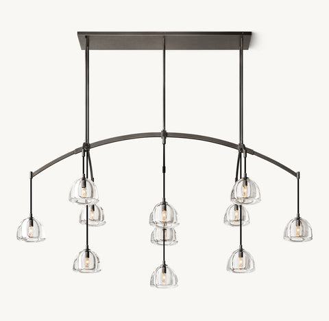Hemisphere 72" Linear Chandelier | CIRC