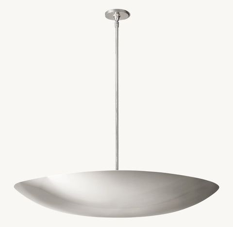 Italian Dish Pendant – Brass Ceiling Light