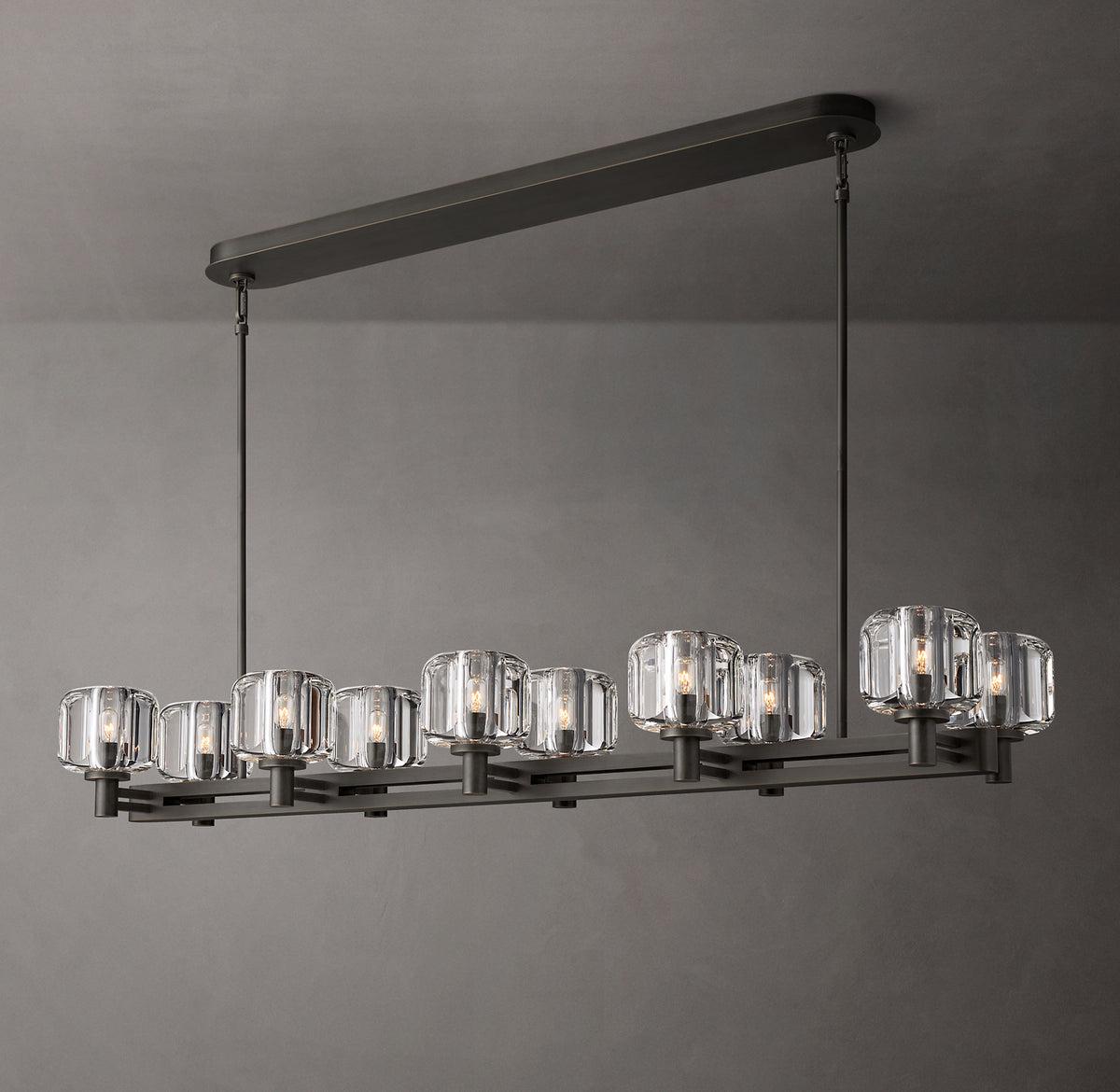 Demaret Double 54" Linear Chandelier | CIRC