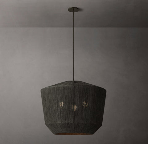 Ceva Basket Pendant – Natural Jute Chandelier