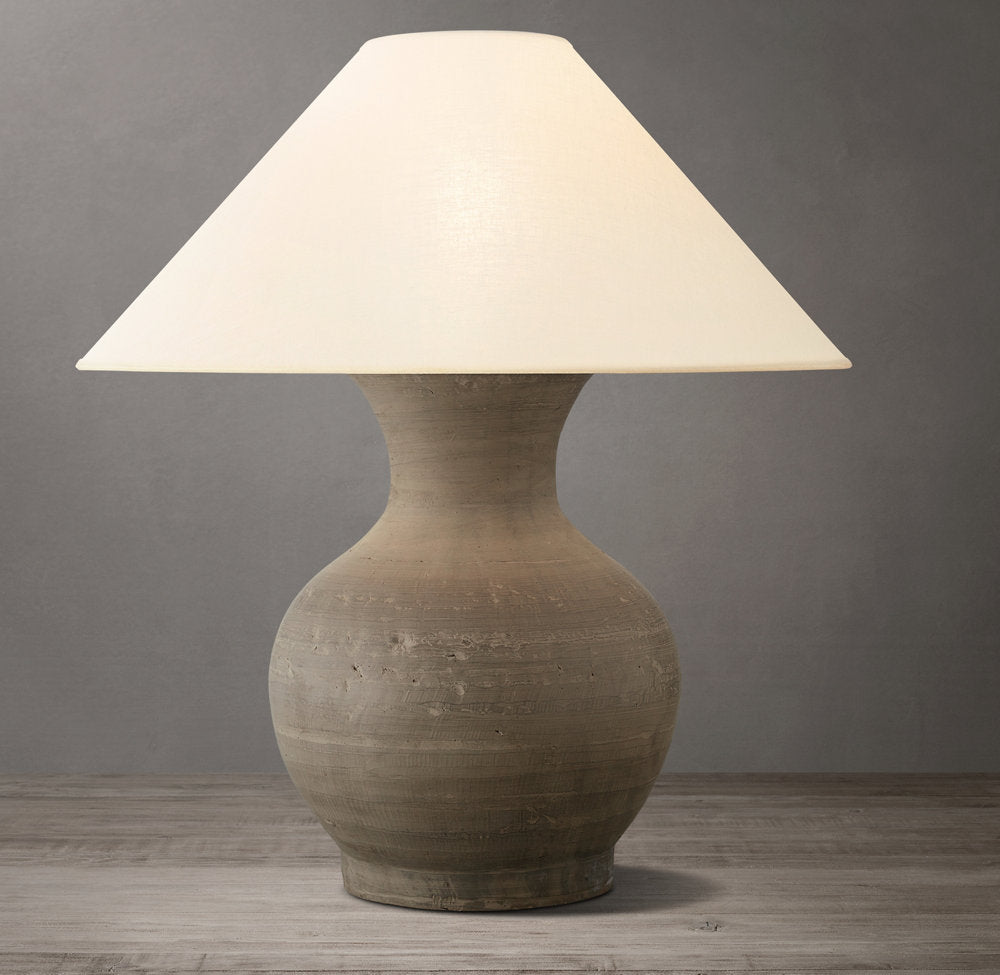 Antique Shanxi Tall Table Lamp