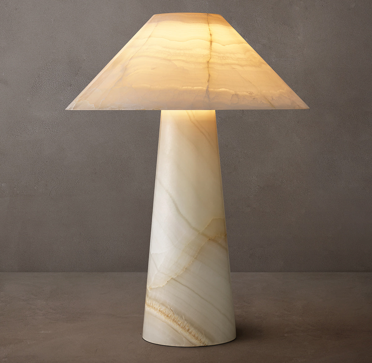 Mycena Round Stone Table Lamp | Luxury Natural Stone Lighting