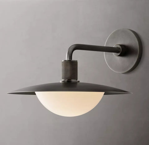 Kennan Round Sconce | Modern Brass Wall Light Fixture