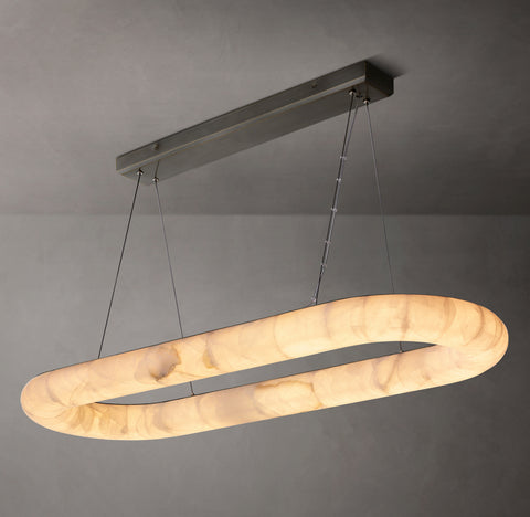 Rivage Lisse Oval Chandelier 57"