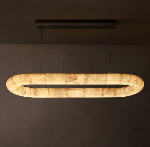 Rivage Lisse Oval Chandelier 57"
