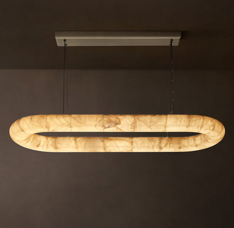 Rivage Lisse Oval Chandelier 57"