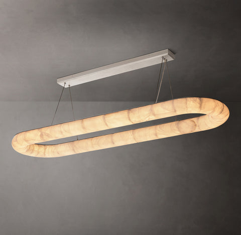 Rivage Lisse Oval Chandelier 74"