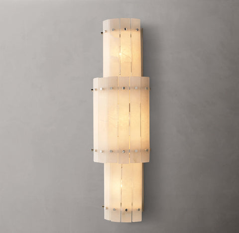 San Marco Alabaster Grand Round Sconce