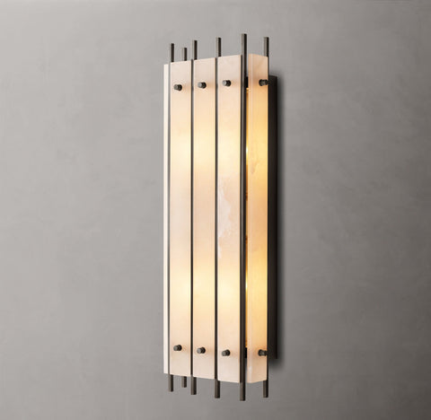 San Marco Alabaster Grand Rectangular Sconce