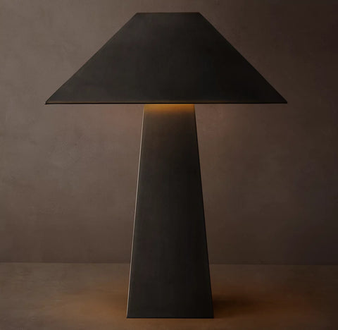 Mycena Obelisk Metal Table Lamp | Luxury Handcrafted Metal Lighting