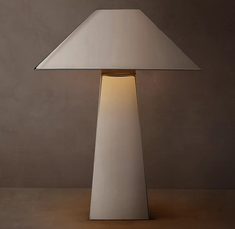 Mycena Obelisk Metal Table Lamp | Luxury Handcrafted Metal Lighting