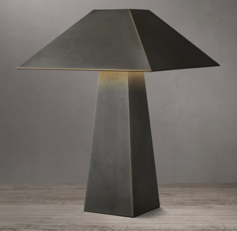 Obelisk Metal Table Lamp