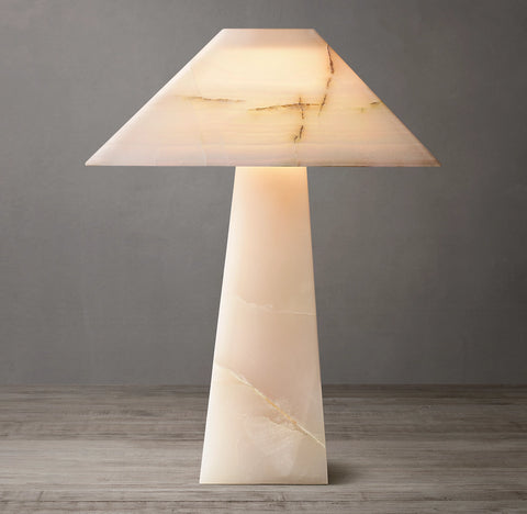 Mycena Obelisk Stone Table Lamp | Luxury Stone Lighting