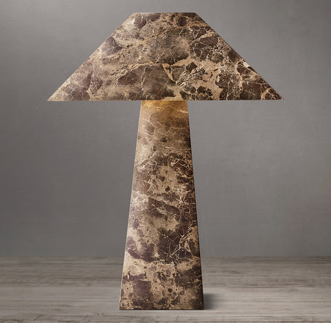 Mycena Obelisk Stone Table Lamp | Luxury Stone Lighting