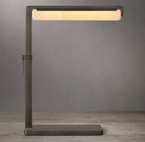 Audubon Alabaster Task Table Lamp