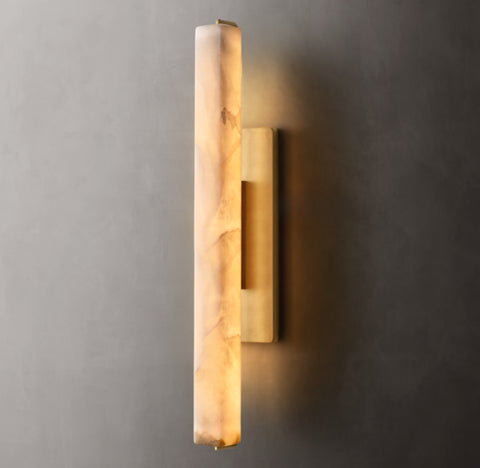 Audubon Alabaster Single Sconce