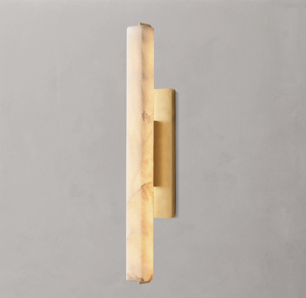 Audubon Alabaster Single Sconce