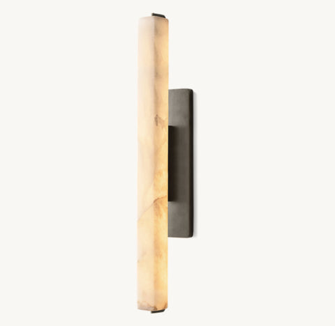 Audubon Alabaster Single Sconce