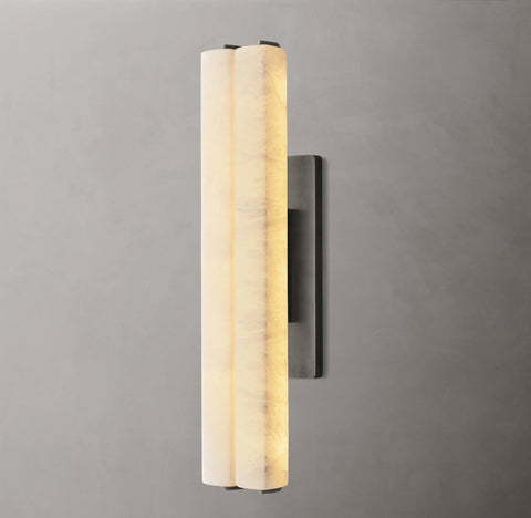 Audubon Alabaster Double Sconce
